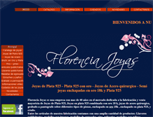 Tablet Screenshot of florenciajoyas.com.ar